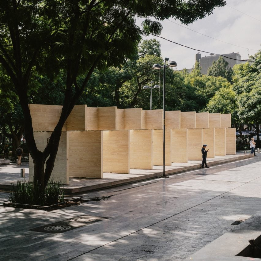Wood pavilion